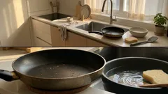 뜨거운 프라이팬 바로 씻으면 망가질까 급랭이 코팅 수명 깎는 이유