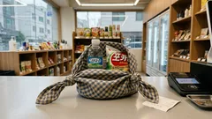 에코백 깜빡했을 때, 손수건 한 장으로 만드는 즉석 손수건 가방