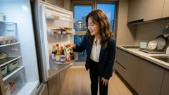 다이소 회전 수납 케이스 하나로 선반 안쪽까지 꺼내기 쉬워지는 정리법