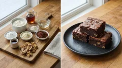 오븐 없이 전자레인지 5분—두부로 촉촉하게 만드는 쌀가루 브라우니 레시피