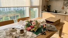 다이소 재료로 완성하는 스낵 부케 졸업선물, 10분 포장법